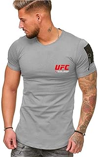 Sports t-shirt with short sleeves for men with UFC print, training gift for UFC fans (color: gray-1, size: s).. Your one-click solution to affordable shopping, DIAYTAR NIGERIA delivers quality products nationwide.