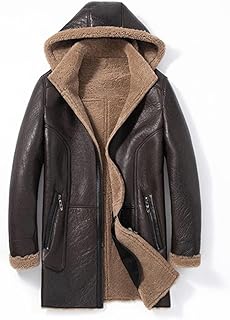 Men's jacket in sheepskin hooded parka.. More than a store — DIAYTAR Nigeria is your shopping partner.
