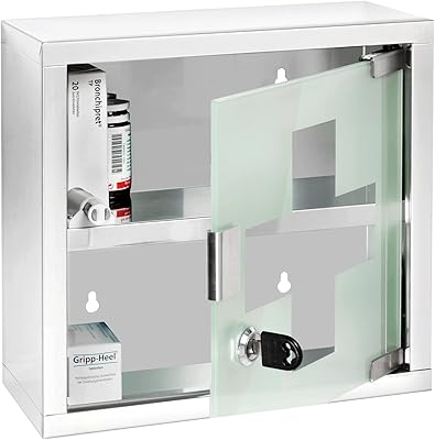 Winco lockable pharmacy wardrobe in stainless steel, shiny silver, 12 x 25 x 25 cm.. Experience shopping without stress at DIAYTAR NIGERIA's comprehensive and budget-friendly platform.