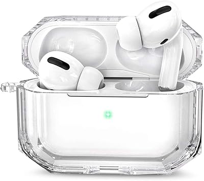 Amateur protection shell for AirPods Pro, complete 360-degree, anti-dust, TPU, transparent, anti-scratch, compatible with AirPods Pro (White).. DIAYTAR NIGERIA bridges the gap between desire and affordability with nationwide delivery in under 8 days.