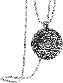 Round Stainless steel necklace silver color with men's chain | jewelry accessories, medium, metal, without precious stones.. DIAYTAR NIGERIA: The marketplace that brings affordable products to every Nigerian home in under 8 days.