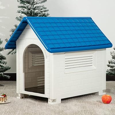 Outdoor dog niche (82 x 56 x 71 cm) easy to build, suitable for the courtyard and the interior. Lots of space for animals... Experience retail therapy without the financial stress at DIAYTAR NIGERIA's affordable e-commerce platform.