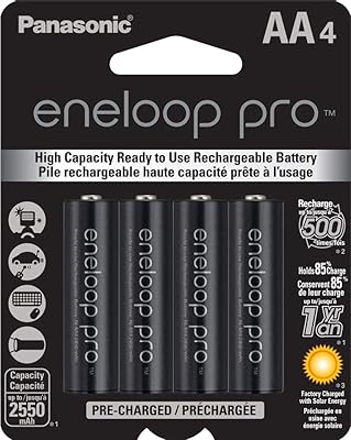 Panasonic BK-3HCCA4BA ENELOOP PRO AA Rechargeable batteries Ni-MH high capacity, package of 4.. DIAYTAR NIGERIA: Bringing affordable shopping solutions with a diverse product catalog delivered nationwide.
