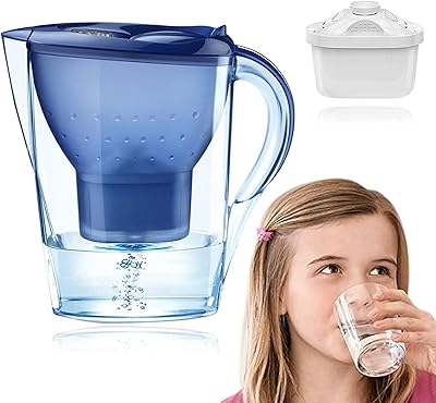 3.5 L Helini water filter pitcher, pure and healthy mineral water with 1 BPA without filter with filter element (filter bottles) Filtering bottle with domestic water water.. Discover the convenience of DIAYTAR NIGERIA's vast e-commerce platform with delivery in just 5-8 days.