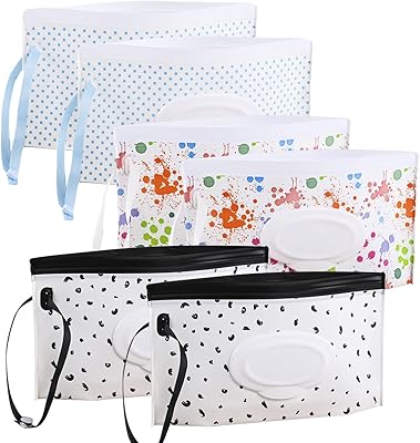 ECV Pack of 6 bags of rechargeable baby wipes, portables, reusable, environmentally friendly, light with hermetic zipper.. Experience DIAYTAR NIGERIA, where extensive product variety meets pocket-friendly prices and reliable delivery.