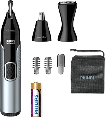 Philips Norelco 5000 nose mower for noses, ears and eyebrows, black and silver, NT5600/42.. Discover endless possibilities with DIAYTAR NIGERIA's comprehensive selection and reliable shipping.