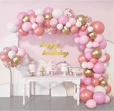 Kit d'Arche de Garlande Ballons in Pink Gold Mother Anna 140.. DIAYTAR NIGERIA puts thousands of products at your fingertips with affordable prices and delivery within a week.