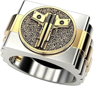 Questonelf pistol ring for men, double pistol punk punk gun, men's army ring, hip hop biker ring, jewelry, fathers' party gift, accessories, no, no, no, no, no, no, no,.. Discover shopping made simple with DIAYTAR NIGERIA's comprehensive platform and nationwide delivery service.