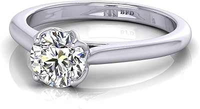 Solitory engagement ring round diamond d/vs 1.00 ct for women, synthetic diamond created in the laboratory and made of thick thick gold.. Discover the convenience of DIAYTAR NIGERIA's vast e-commerce platform with delivery in just 5-8 days.