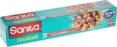 Sanita Easy Lock food conservation bags, large, 20 bags, pfe03r.. DIAYTAR NIGERIA provides endless shopping possibilities with affordable prices and prompt delivery service.
