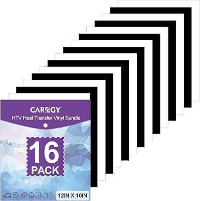 Thermocoling thermal transfer vinyl for t-shirts, size 12 x 10 inches, 16 leaves (black and white).. Nigeria's favorite online shopping platform, DIAYTAR offers unbeatable prices and delivery within a week.