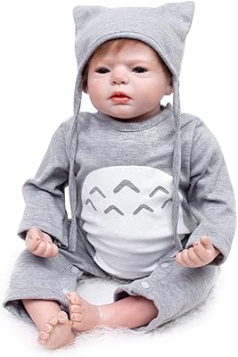 Reborn 22 "55 cm baby doll, realistic doll, full body in flexible silicone, handmade, baby girl toy, gift.. Your shopping dreams realized through DIAYTAR NIGERIA's affordable platform with reliable delivery times.