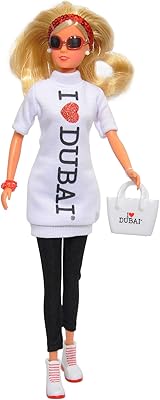 I Love Dubai Doll Simba with a large tote bag - 3 years and over.. Shop smarter with DIAYTAR NIGERIA's diverse marketplace and budget-friendly nationwide delivery.