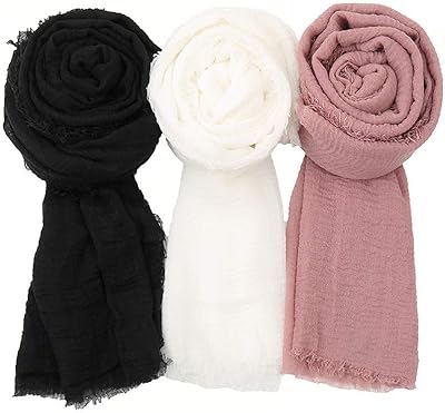 3 pieces Sweet scarf for women long scarf Large hijab scarf strip.. Embrace a new era of online shopping with DIAYTAR NIGERIA's extensive range and budget-friendly prices.