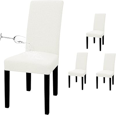 Infosun Waterable Dining Room Chair Covers Lot of 4 rooms Jacquard Cover.. Find everything you need at prices you'll love with DIAYTAR NIGERIA's comprehensive e-commerce platform.