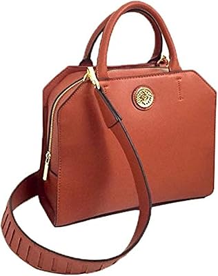 Long handbag with zipper for women Anne Klein, large capacity relaxed handbag, imitation leather - cinnamon brown.. DIAYTAR NIGERIA: Bringing quality products to your doorstep at prices that won't break the bank.
