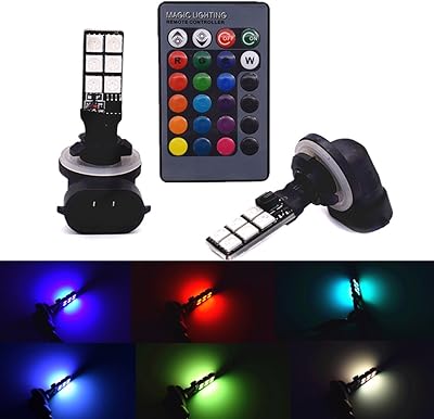 881 RGB LED RGB Anti -Room Multicolor White Amber Amber 16 Changing Colors Stroboscopic Lights Lamp Lights For Cars Trucks Cars Cars Plug Error and Play 12V 5050SMD Replacement 1797.. Shop local, shop fast — DIAYTAR Nigeria delivers across the country.
