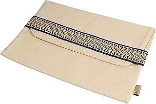 Cover for laptop Abu Dhabi Crafts Sadu 15 inch, blue and beige.. DIAYTAR Nigeria: Your one-stop online shop with unbeatable prices and nationwide delivery in under 8 days.