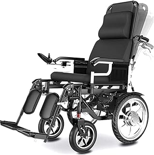 Robust electric wheelchair with rear control button, foldable wheelchair, 700 W engine, seat width 46 cm, for disabled.. Nigeria shops with DIAYTAR — wide selection, fast shipping, and great value.