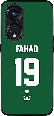 Robust stylized shell on a black edge for Reno 8T 5G / Oppo A1 PRO 5G, fine flexible shell, flexible rubber edges, fine anti -stop tpu gel - football team - Saudi Arabia, player name - FAHAD.. Shop efficiently from anywhere with DIAYTAR NIGERIA's comprehensive platform and quick delivery options.