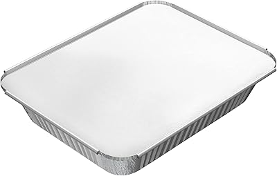 Cosmoplast 1600 cc aluminum container with lids, 10 pieces, silver, tralc163s10, aluminum container.. DIAYTAR NIGERIA: Your one-stop e-commerce destination with affordable prices and nationwide delivery in 5-8 days.
