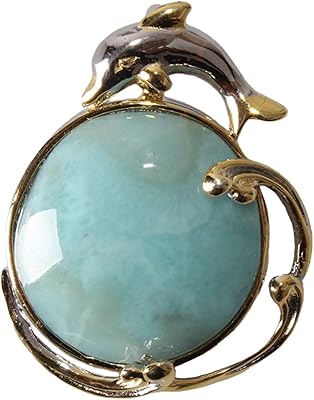 Natural Larimar Stone Necklace with Sterling 925 silver bezel, handmade Italian necklace, Women's gift.. Experience shopping satisfaction with DIAYTAR NIGERIA's vast selection and nationwide delivery service.