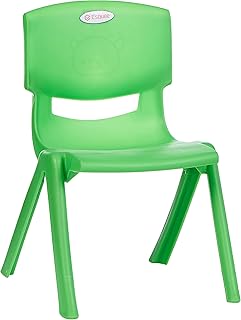 Plastic children's chair for school and team studies, green color.. Shop local, shop fast — DIAYTAR Nigeria delivers across the country.