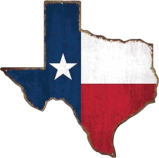 Rustic flag of the state of Texas cut in metal, wall decoration, Man Cave Bar Texans Lone Star Cut, Large 10 inches.. DIAYTAR NIGERIA: Making quality accessible to all Nigerians with affordable prices and quick delivery.