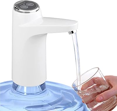USB rechargeable water distributor, portable water bottle pump for universal water bottle of 3, 4, 5 gallons with USB loading and automatic stop switch.. DIAYTAR NIGERIA: Where affordability meets variety in Nigeria's most comprehensive online marketplace.