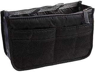 Elegant multifunctional bag for women, suitable for travel, includes a storage bag for makeup and portable tools, stretchy and with double zipper, black.. DIAYTAR NIGERIA brings the joy of affordable shopping to your fingertips with delivery in less than 8 days.