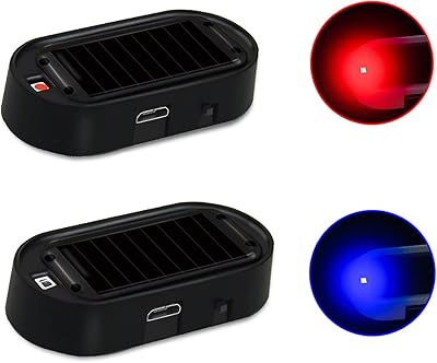 2 False lights of car alarm solar flashing led.. Your complete shopping solution, DIAYTAR NIGERIA offers extensive variety with budget-friendly delivery.