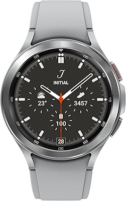Samsung galaxy watch 4 classic 46 mm, bluetooth, argent, version internationale.. DIAYTAR NIGERIA: Putting quality products within reach of every Nigerian through our affordable marketplace.