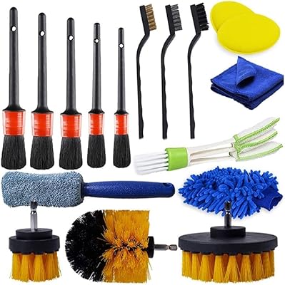Kit of car cleaning tools brushes set Detail of drill 9-12-15-17 parts kit to clean.. DIAYTAR NIGERIA: Revolutionizing accessibility to quality products at budget-friendly prices across Nigeria.