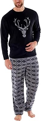 Large winter pajamas ismalls for men with jersey top and super soft fleece pants (large sizes).. Shop with intention at DIAYTAR NIGERIA, offering thousands of products delivered nationwide in days.