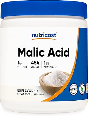 Nutricost 1 Book Malic Acid Powder - Gluten -free and GMO -free (454 g).. Your ultimate shopping destination, DIAYTAR NIGERIA combines extensive selection with affordable shipping.
