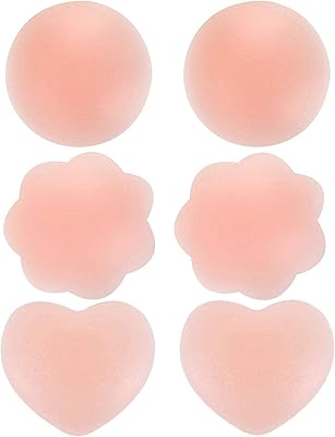 Three pairs of reusable silicone cache, invisible self-adhesive invisible breastfeeding in silicone breathable.. DIAYTAR NIGERIA: Simplifying access to thousands of products with affordable nationwide shipping.