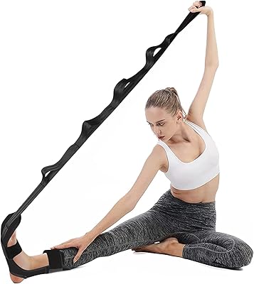 Yoga stretching strap, multi-loop adjustable exercise band, leg stretching straps and calves with adjustable curls for stretching, physiotherapy, training, pilates, dance and gymnastics.. DIAYTAR NIGERIA delivers what you want at prices you'll love, all within 5-8 days nationwide.