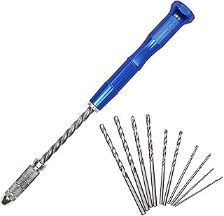 Game of 10 semi-automatic handbags, mini helical forests with a fine manual needle vice, suitable for wooden, plastic jewelry, etc. 1.0 to 3.0 mm, blue.. Shop smart with DIAYTAR NIGERIA's vast selection and enjoy affordable shipping in just 5-8 days.