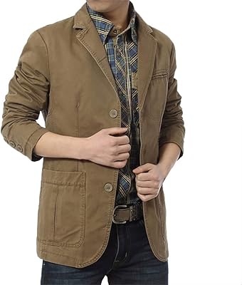 Costume jacket for men, adjusted cut jacket buttoned long -sleeved button for men to go out.. DIAYTAR NIGERIA makes online shopping accessible to all with budget-friendly prices and reliable delivery.
