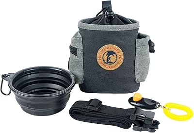 Bag of treats for dogs for toys and pet food, bag of pet treaties with integrated droppings dispenser, 3 ways to wear it (black).. Shop without boundaries at DIAYTAR NIGERIA, offering affordable products with convenient delivery times.
