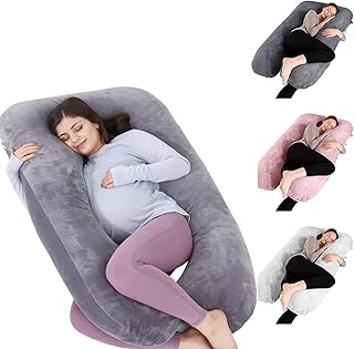 Complete maternity pillows in the shape of a U -shaped cover for the legs, neck, head and full support of the body for pregnant women (gray).. DIAYTAR NIGERIA transforms wishes into deliveries with our affordable and reliable e-commerce platform.