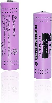 Lithium-ion rechargeable battery 3.7 V 18650 12,000 mAh for flashlight, electric tools, remote control, mobile power supply, small fan, radio, toys (12,000 mAh) (purple).. DIAYTAR NIGERIA transforms online retail with our affordable platform and dependable shipping service.