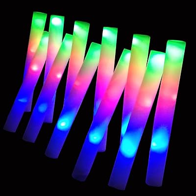 Bellauters 100 pieces set of bright foam sticks, 3 flashing LED light modes shining in the dark, party supplies, concert, wedding, concert, Christmas, Halloween.. Shop anytime, receive on time — only with DIAYTAR Nigeria.