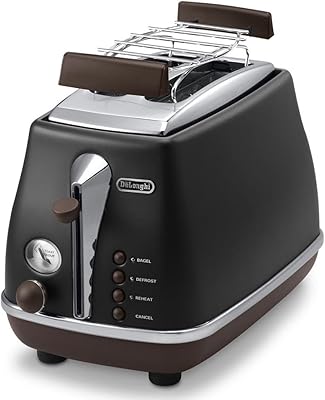 Grill 2 slices Delonghi Icona Vintage CTOV2103.BK - Black.. Transform your shopping experience with DIAYTAR NIGERIA's vast product selection delivered at unbeatable prices.
