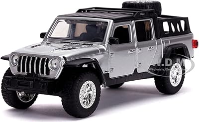 2020 Jeep Gladiator Pickup Silver With Black roof Fast & Furious 1/32 Diecast Vehicle by Jada.. DIAYTAR NIGERIA: Bridging the gap between consumers and quality products with affordable nationwide shipping.
