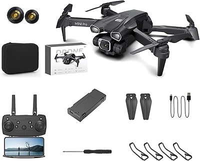 Mini foldable drone with 1080p HD resolution, adjustable 120 degree lens, a key to take off and land, 360 degree rotation, a battery with transport bag, children's and adult toy gifts.. DIAYTAR NIGERIA delivers happiness in 5-8 days with our affordable and diverse product range.