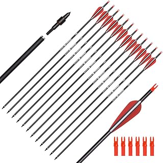 Elong Outdoor 26 28 30 inch Elong Outdoor carbon hunting arrows with removable tips for compound column and curve 500.. DIAYTAR NIGERIA: Where affordability meets variety in Nigeria's most comprehensive online marketplace.