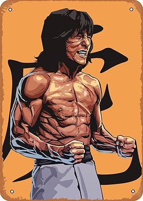 Classic Shvieiart film poster, metal sign, Jackie Chan poster, Action wall artistic decor, sign in tin-8x12 inch inch.. Everything you need is on DIAYTAR Nigeria — just a click away.