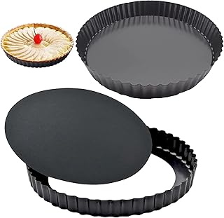 7 -inch amateur tart mold, 2 pieces, non -stick pie pan and removable background quiche, round pie pan.. DIAYTAR NIGERIA: Connecting Nigerians with their needs through our affordable and diverse marketplace.