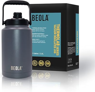 Biola Thermolab Series Pichet Isolated under vacuum with double walls 128 ounces 1 Gallon, large bottle of stainless steel water for hot and cold drinks.. DIAYTAR NIGERIA: Revolutionizing accessibility to quality products at budget-friendly prices across Nigeria.